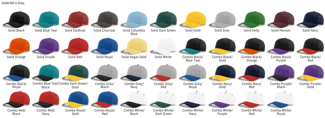 Richardson 212 hat color options
