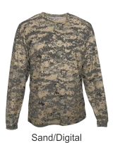 Youth Sand Digital Camo Long Sleeve Performance Shirt by Badger Sport. 2184. Buy Camo at Graham Sporting Goods
