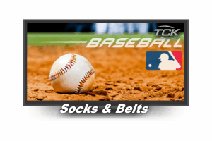 Youth & Adult Sizes TCK Baseball or Softball Sock/Belt Combo 