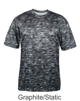 Graphite Static Performance Jersey by Badger Sport. Style Number 4190. Buy Performance Tees by Badger Sport at Graham Sporting Goods.