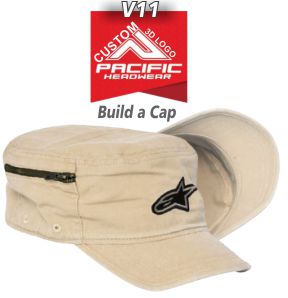 Buy Online GREAT TEAM HATS. Buy V11 Military Hat with Velcro Adjustable with 3D Custom Embroidery by Pacific Headwear FREE SHIPPING