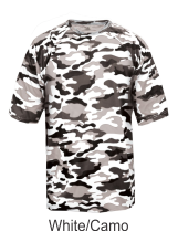Youth White Camo Jersey by Badger Sport. Style Number 4181. Buy Camo at Graham Sporting Goods