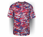 WHERE TO BUY PERFORMANCE CAMO SHIRTS? Buy Camo by BADGER SPORT AT GRAHAM SPORTING GOODS. 100% Sublimated polyester moisture management/ antimicrobial performance fabric. Badger sport paneled shoulder for maximum movement. Self-fabric collar - Double-needle hem with tack. Badger heat seal logo on left sleeve.