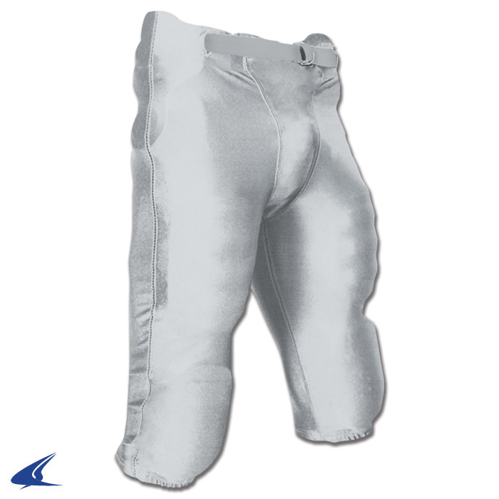 FPCY WHITE CHAMPRO INTEGRATED BUILT-IN PADS YOUTH MEDIUM FOOTBALL PANTS 